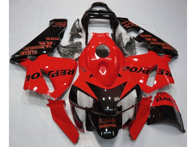 Gloss Red Repsol Honda CBR600RR Fairings 2003-2004 Gloss Red Repsol Honda CBR600RR Fairings 2003-2004