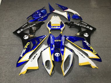 Gloss White and Blue Honda CBR1000RR Fairings 2012-2016