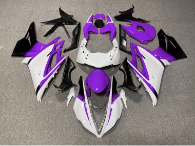 Gloss White and Purple Triumph Daytona 675 Fairings 2013-2016