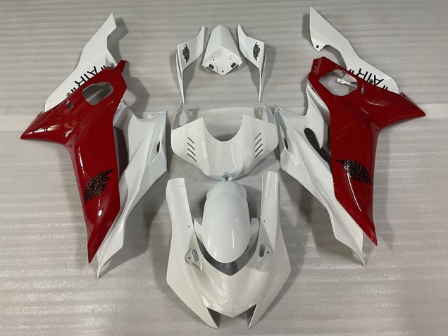Gloss White and Red J AIR Yamaha R6 Fairings 2017-2019 Gloss White and Red J AIR Yamaha R6 Fairings 2017-2019