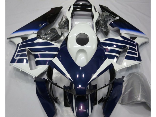 Gloss White & Blue Fade Honda CBR600RR Fairings 2003-2004 Gloss White & Blue Fade Honda CBR600RR Fairings 2003-2004
