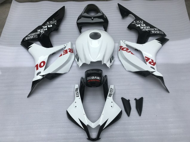Gloss White & Red Repsol Honda CBR600RR Fairings 2007-2008 Gloss White & Red Repsol Honda CBR600RR Fairings 2007-2008