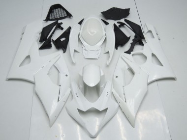 Gloss White Suzuki GSXR 1000 Fairings 2005-2006