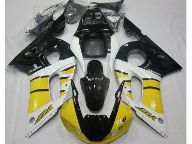 Gloss Yellow and Black Yamaha R6 Fairings 1998-2002