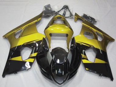 Gloss Yellow & Black Suzuki GSXR 1000 Fairings 2003-2004