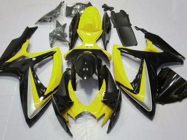 Gloss Yellow Debadged Suzuki GSXR 600-750 Fairings 2006-2007