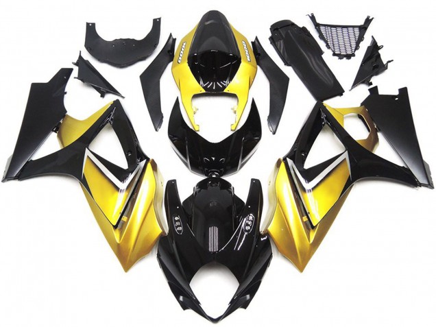 Gold Yellow Custom OEM Style Suzuki GSXR 1000 Fairings 2007-2008 Gold Yellow Custom OEM Style Suzuki GSXR 1000 Fairings 2007-2008