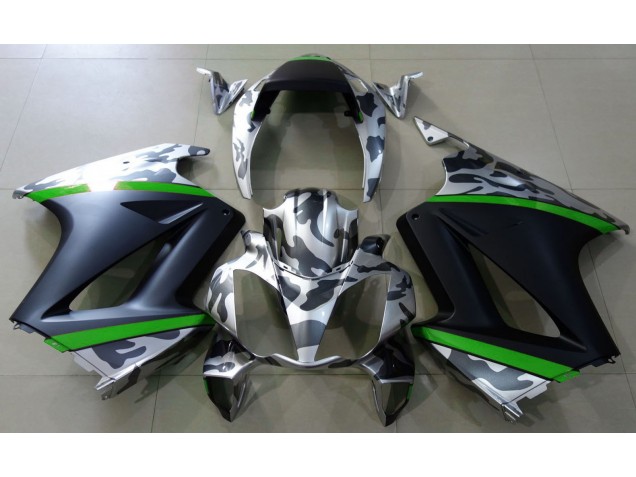 Gray Camouflage & Green Honda VFR800 Fairings 2002-2012 Gray Camouflage & Green Honda VFR800 Fairings 2002-2012
