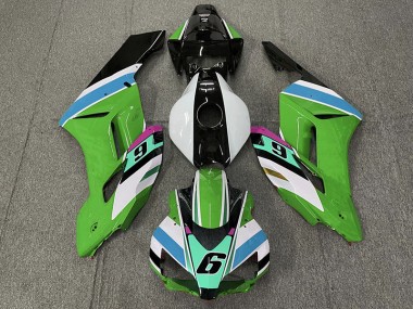 Green 6 Honda CBR1000RR Fairings 2004-2005