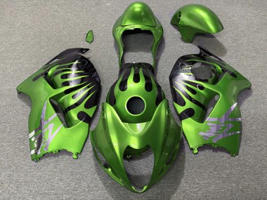 Green and Black Suzuki GSXR 1300 Fairings 1997-2007