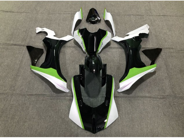 Green Black and White Yamaha R1 Fairings 2015-2019 Green Black and White Yamaha R1 Fairings 2015-2019