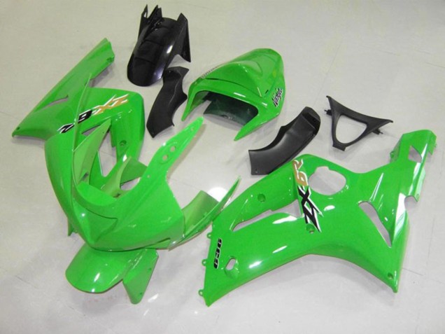 Green Black Cheq Kawasaki ZX6R Fairings 2003-2004 Green Black Cheq Kawasaki ZX6R Fairings 2003-2004