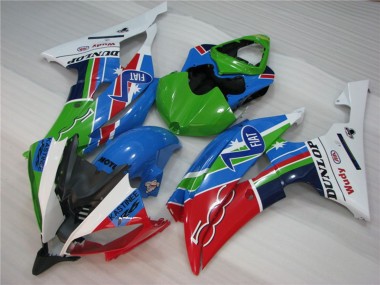 Green Fiat Yamaha R6 Fairings 2008-2016