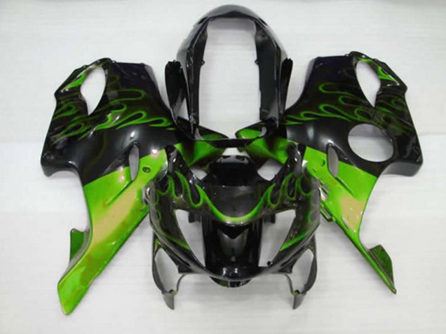 Green Flame Honda CBR600 F4 Fairings 1999-2000 Green Flame Honda CBR600 F4 Fairings 1999-2000