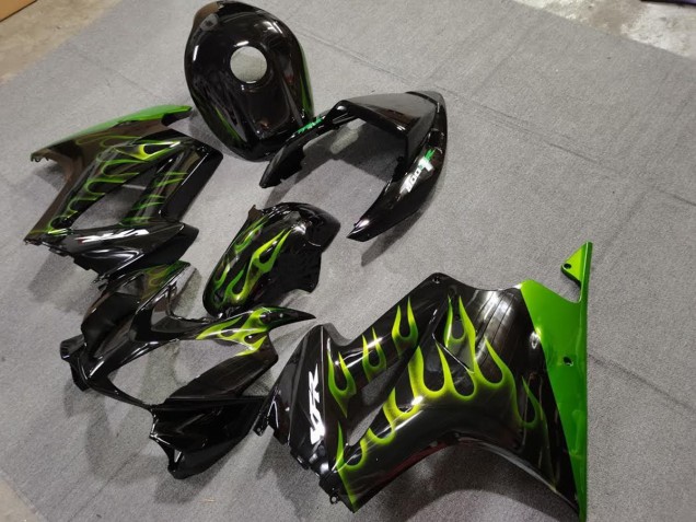 Green Flame Honda VFR800 Fairings 2002-2012 Green Flame Honda VFR800 Fairings 2002-2012