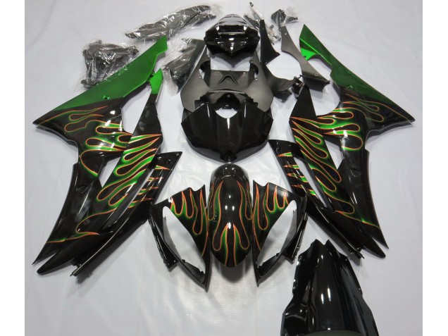 Green Flame Yamaha R6 Fairings 2008-2016 Green Flame Yamaha R6 Fairings 2008-2016