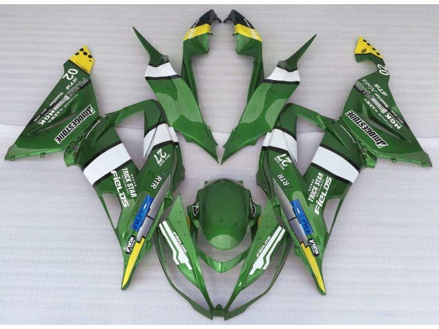 Green Logo Style Kawasaki ZX6R Fairings 2013-2018 Green Logo Style Kawasaki ZX6R Fairings 2013-2018