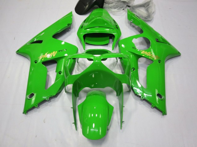 Green Ninja Kawasaki ZX6R Fairings 2003-2004 Green Ninja Kawasaki ZX6R Fairings 2003-2004
