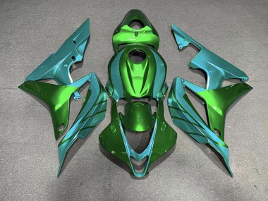 Green & Teal Honda CBR600RR Fairings 2007-2008