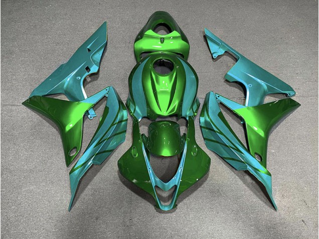 Green & Teal Honda CBR600RR Fairings 2007-2008 Green & Teal Honda CBR600RR Fairings 2007-2008