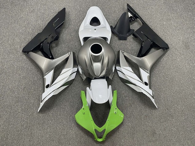 Green White and Grey Honda CBR600RR Fairings 2007-2008 Green White and Grey Honda CBR600RR Fairings 2007-2008
