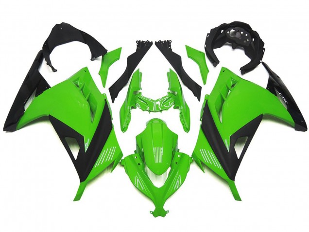 High Gloss Green and Black Kawasaki Ninja 300 Fairings 2013-2018 High Gloss Green and Black Kawasaki Ninja 300 Fairings 2013-2018