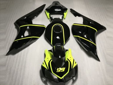 High Viz and Black CBR Honda CBR1000RR Fairings 2006-2007