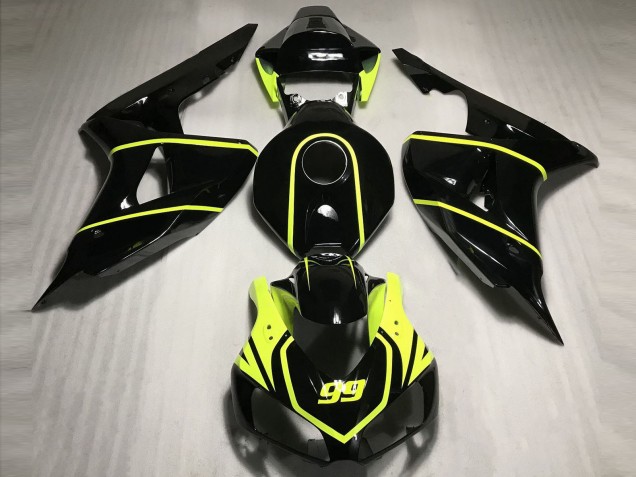High Viz and Black CBR Honda CBR1000RR Fairings 2006-2007 High Viz and Black CBR Honda CBR1000RR Fairings 2006-2007