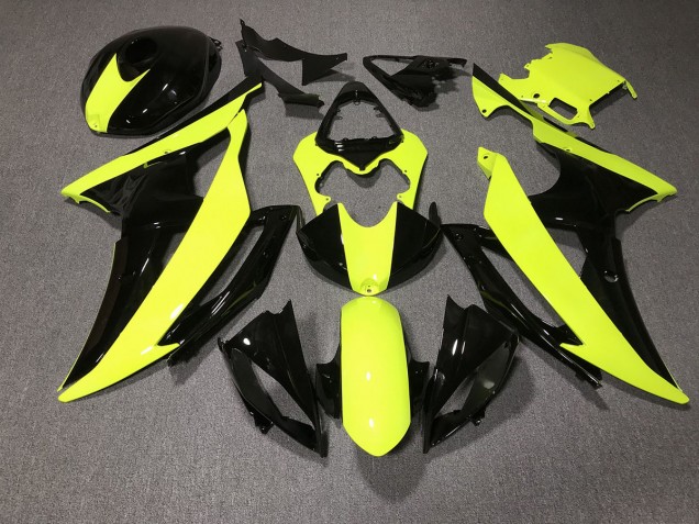 High Viz and Black Custom Yamaha R6 Fairings 2008-2016 High Viz and Black Custom Yamaha R6 Fairings 2008-2016
