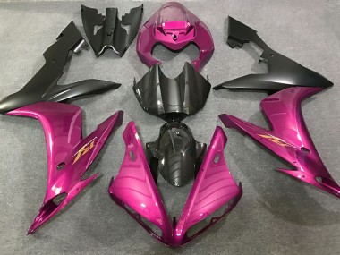 Hot Pink and Carbon Style Yamaha R1 Fairings 2004-2006