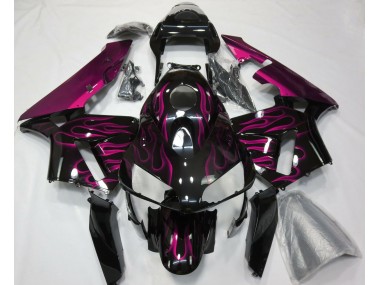 Hot Pink Flames Honda CBR600RR Fairings 2003-2004
