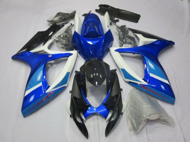 Light and Dark Blue Suzuki GSXR 600-750 Fairings 2006-2007