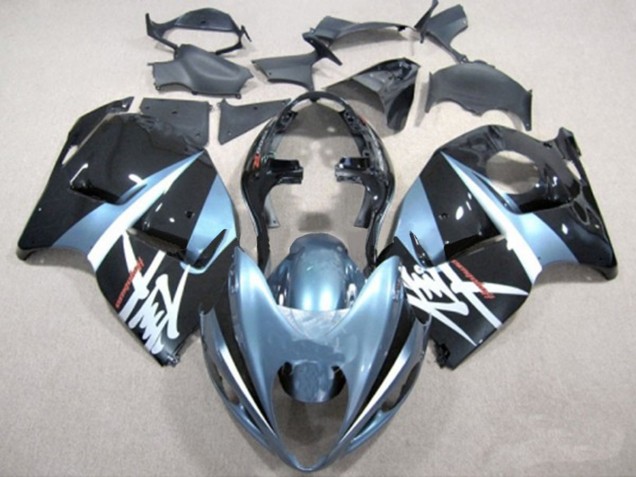 Light Blue and Black Suzuki GSXR 1300 Fairings 1997-2007 Light Blue and Black Suzuki GSXR 1300 Fairings 1997-2007