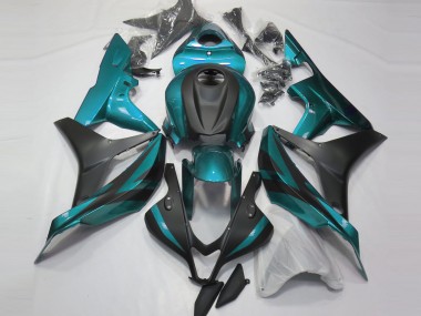 Light Blue and Matte Black Honda CBR600RR Fairings 2007-2008