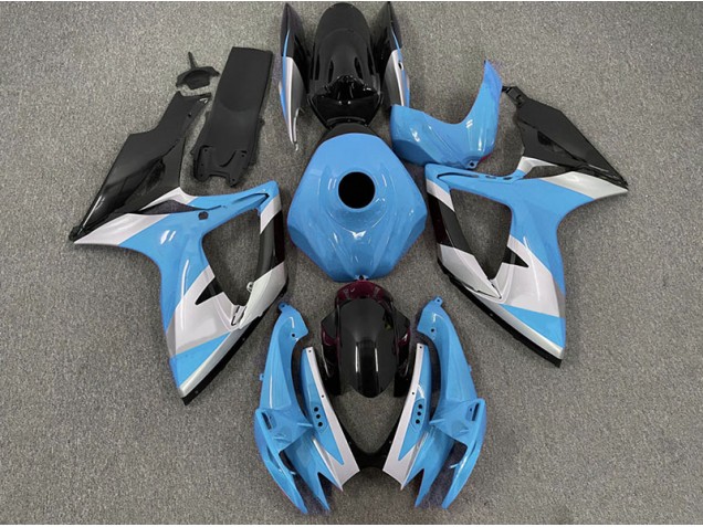 Light Blue Design Suzuki GSXR 600-750 Fairings 2006-2007 Light Blue Design Suzuki GSXR 600-750 Fairings 2006-2007