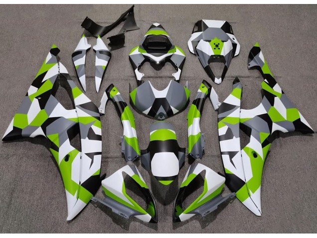 Light Green Camo Plain Yamaha R6 Fairings 2008-2016 Light Green Camo Plain Yamaha R6 Fairings 2008-2016