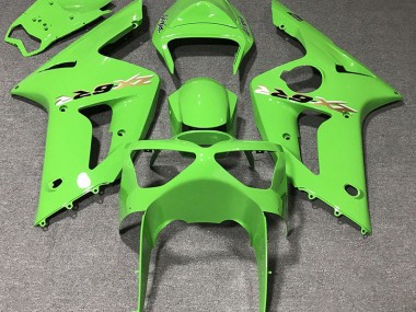 Light Green Kawasaki ZX6R Fairings 2003-2004