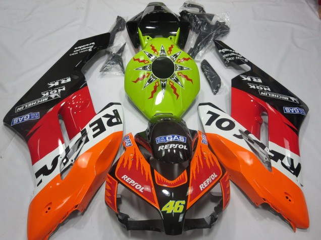 Lime Rossi Repsol Honda CBR1000RR Fairings 2004-2005
