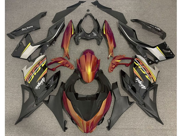 Liquid Orange and Gray Kawasaki Ninja 400 Fairings 2018-2020