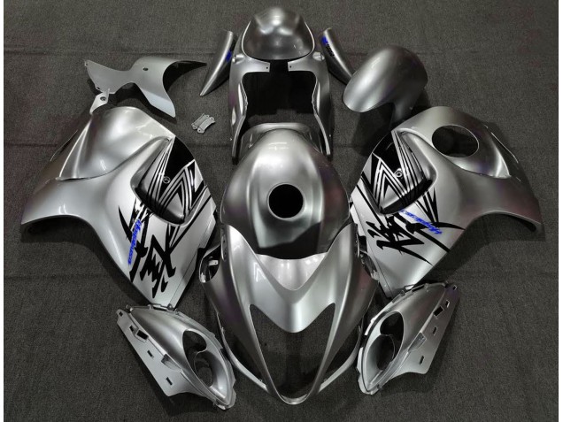 Liquid Silver & Blue Suzuki GSXR 1300 Fairings 2008-2019 Liquid Silver & Blue Suzuki GSXR 1300 Fairings 2008-2019