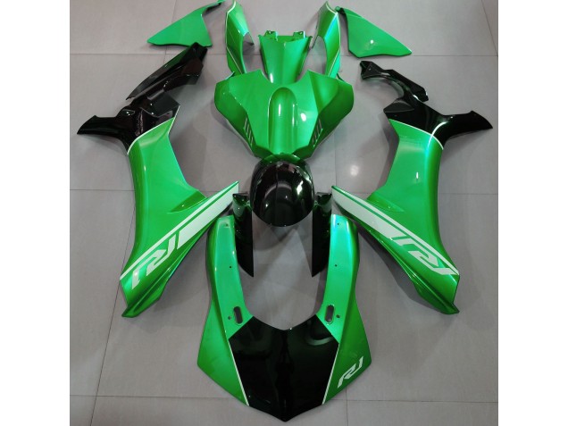 Lizard Green and Black Yamaha R1 Fairings 2015-2019 Lizard Green and Black Yamaha R1 Fairings 2015-2019