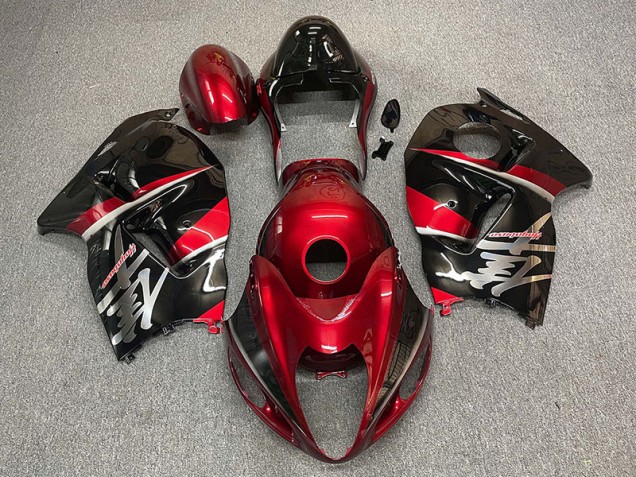 Maroon and Black Style Suzuki GSXR 1300 Fairings 1997-2007 Maroon and Black Style Suzuki GSXR 1300 Fairings 1997-2007