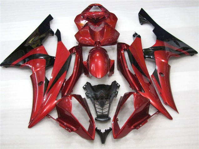 Maroon Black Yamaha R6 Fairings 2008-2016 Maroon Black Yamaha R6 Fairings 2008-2016