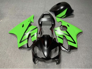 Matte Black and Green Honda CBR600 F4i Fairings 2001-2003