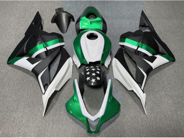 Matte Black and Green Star Honda CBR600RR Fairings 2009-2012 Matte Black and Green Star Honda CBR600RR Fairings 2009-2012