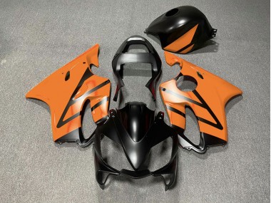 Matte Black and Orange Honda CBR600 F4i Fairings 2001-2003
