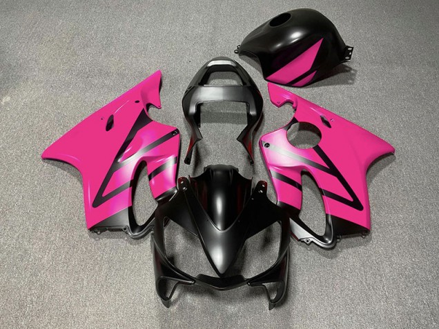 Matte Black and Pink Honda CBR600 F4i Fairings 2001-2003 Matte Black and Pink Honda CBR600 F4i Fairings 2001-2003