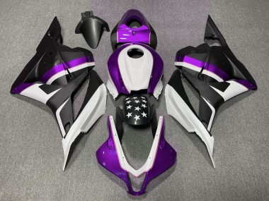 Matte Black and Purple Star Honda CBR600RR Fairings 2009-2012