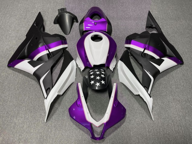 Matte Black and Purple Star Honda CBR600RR Fairings 2009-2012