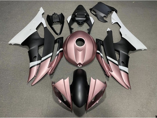 Matte Black and Rose Gold Yamaha R6 Fairings 2008-2016 Matte Black and Rose Gold Yamaha R6 Fairings 2008-2016